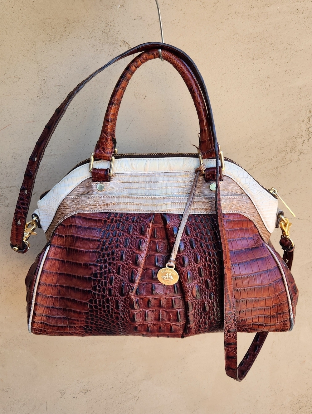 Brahmin Louise Rose Melbourne Satchel - Dillard's ANNIVERSARY EDITION - Picture 3 of 16